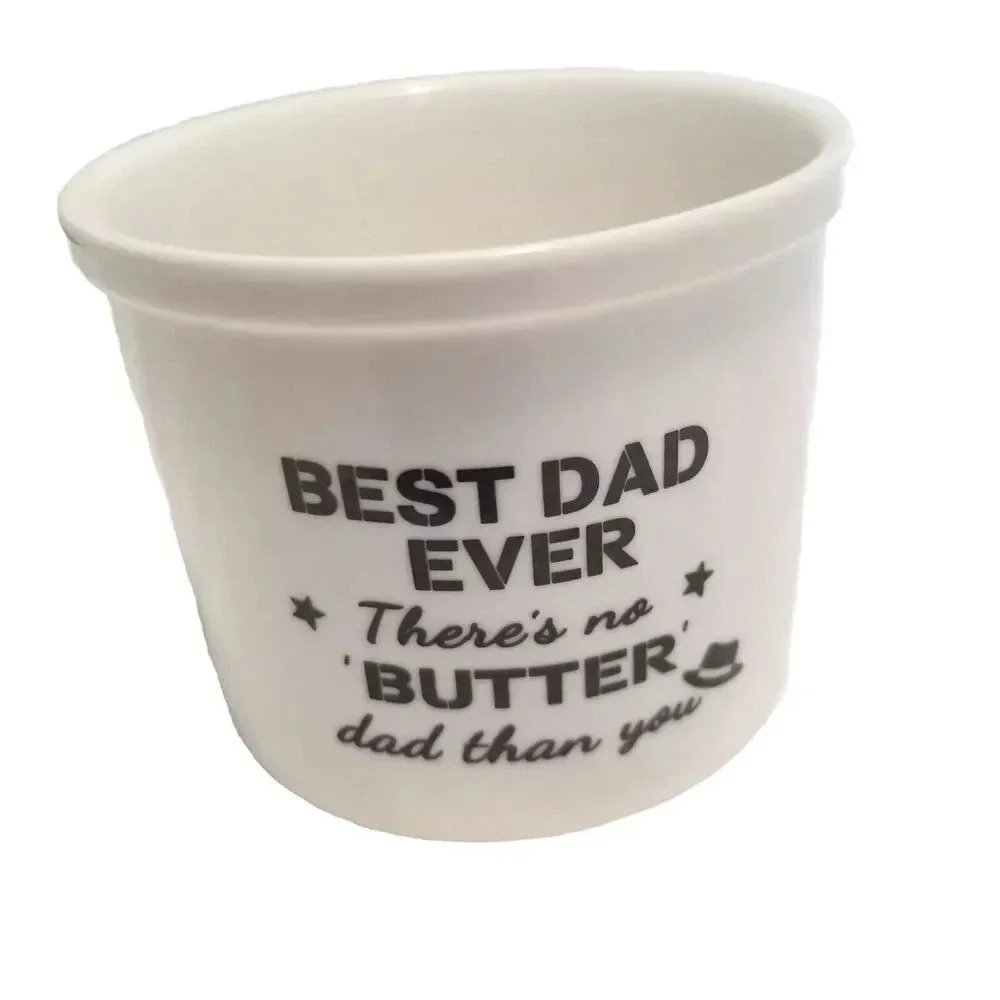 Theres no Butter Dad than You White Dish New‎ Gift